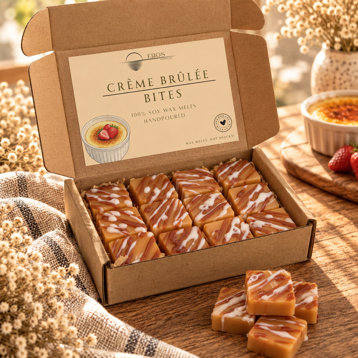 Creme Brulee Bites 100% Soy Wax Melts