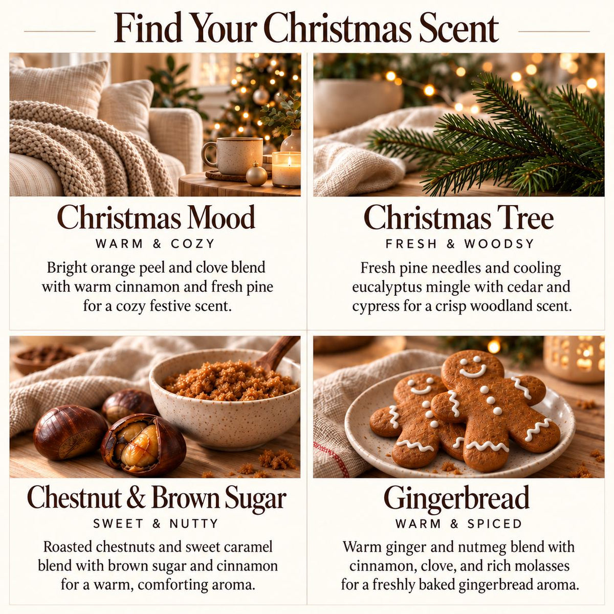 The Magic Of Christmas 100% Soy Wax Melts 4 Scents to Choose