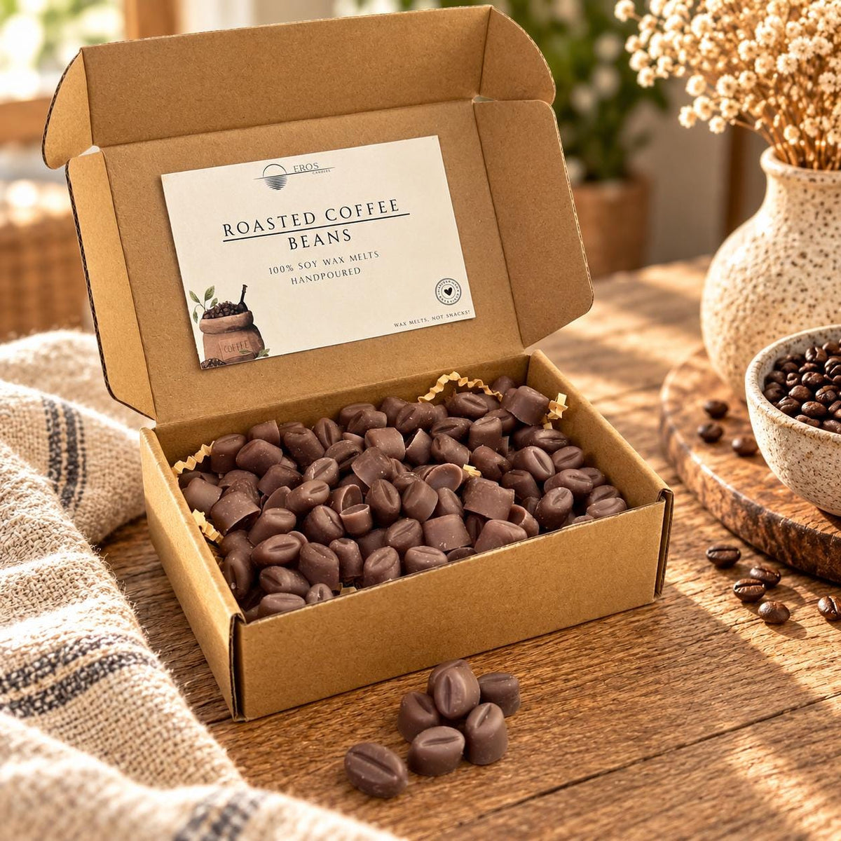 Roasted Coffee Beans Wax Melts 100% Soy