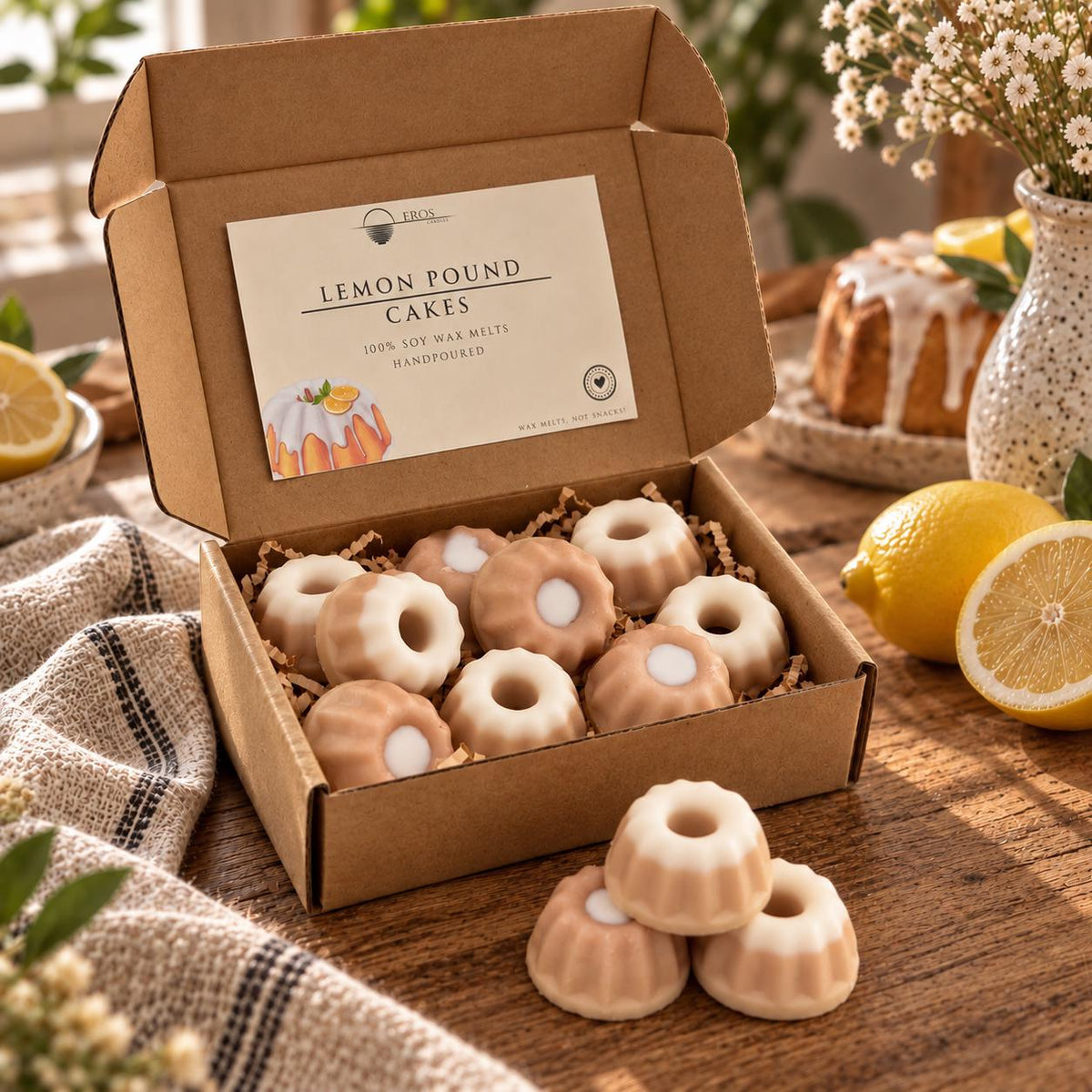 Lemon Pound Cakes 100% Soy Wax Melts