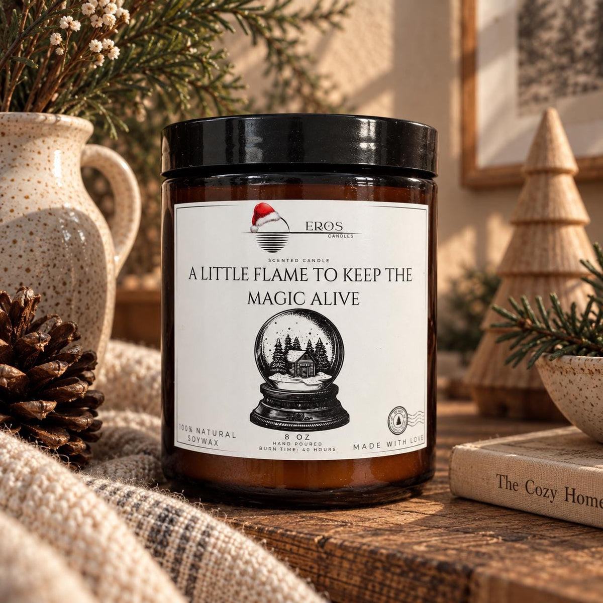 Christmas Scented Candle  | 100% Natural Soy wax | Hand Poured