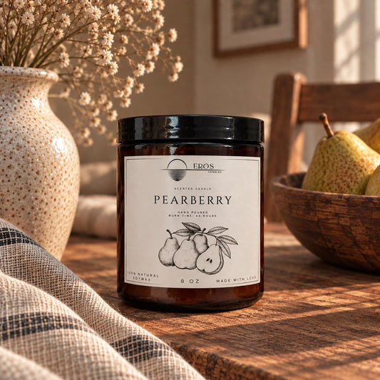 Pearberry Scented Candle | 100% Natural Soy wax | Hand Poured