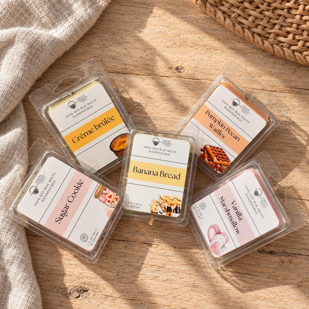 Handmade Natural Soy Wax Melts: Vegan Eco-Friendly Scents
