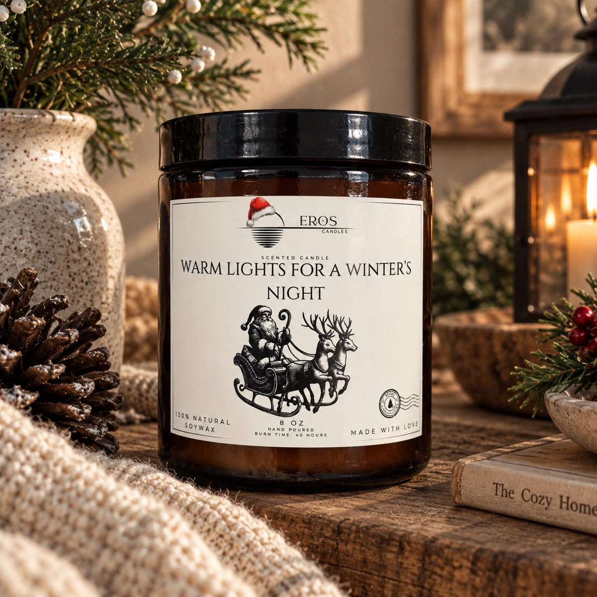 Christmas Scented Candle  | 100% Natural Soy wax | Hand Poured