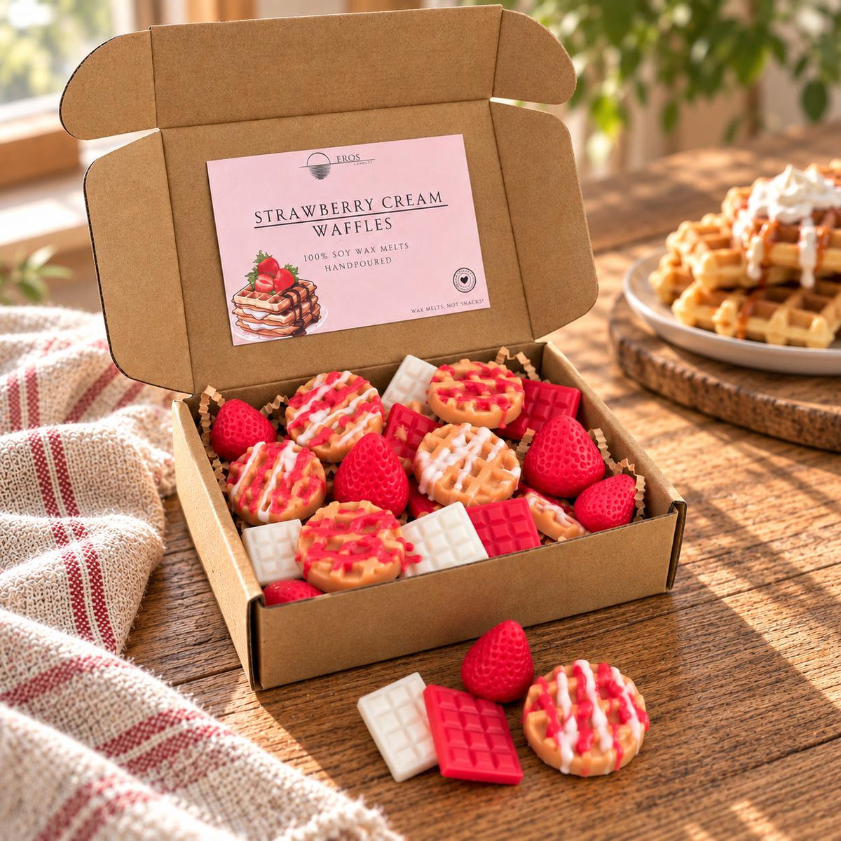 Strawberry Cream Waffles 100% Soy Wax Melts